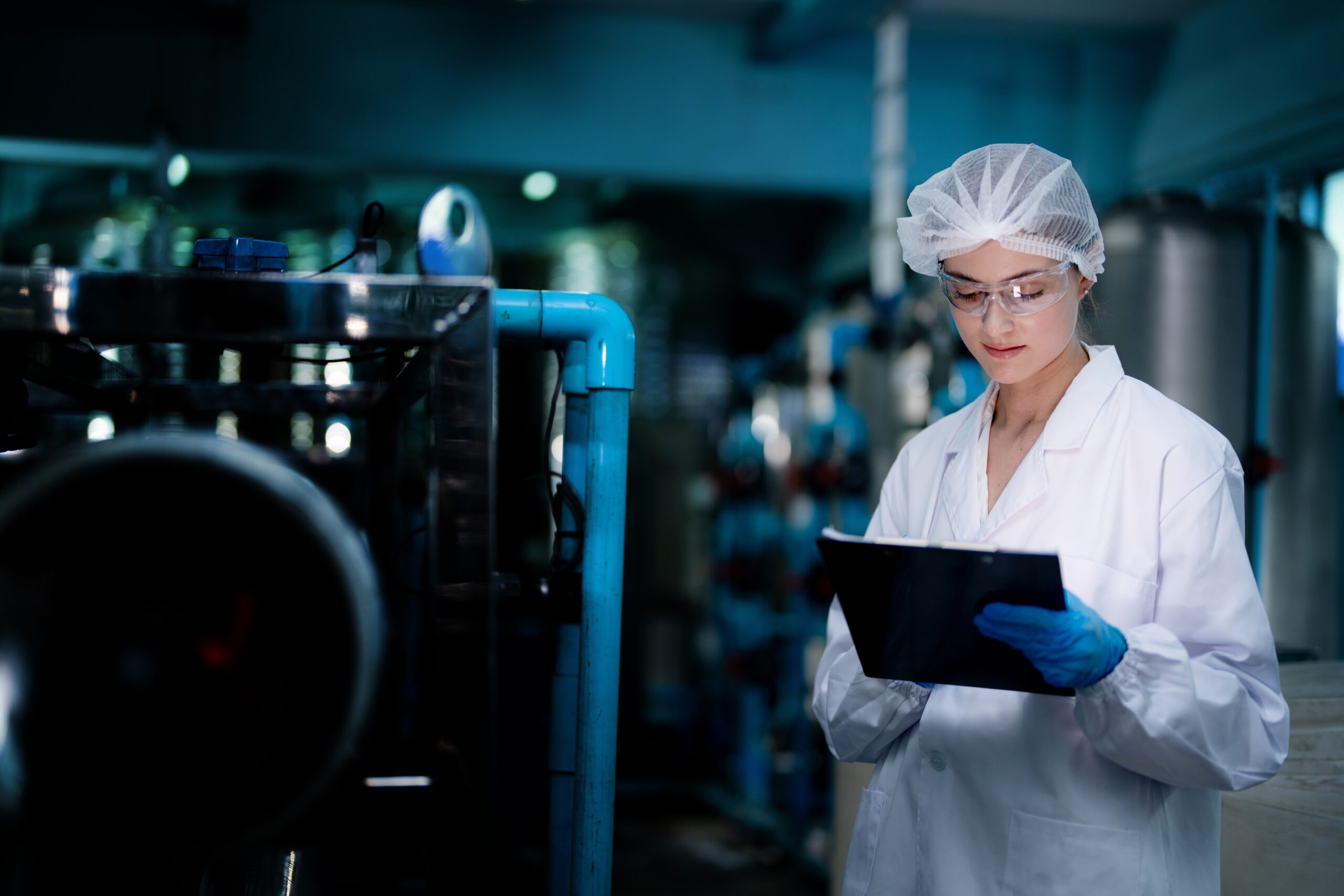 Scientist in a lab coat reviewing data on Solid Tumors, enhancing cancer treatment strategies.